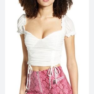 Tiger Mist / Toronto Crop Top / White / Small